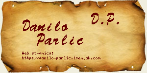 Danilo Parlić vizit kartica